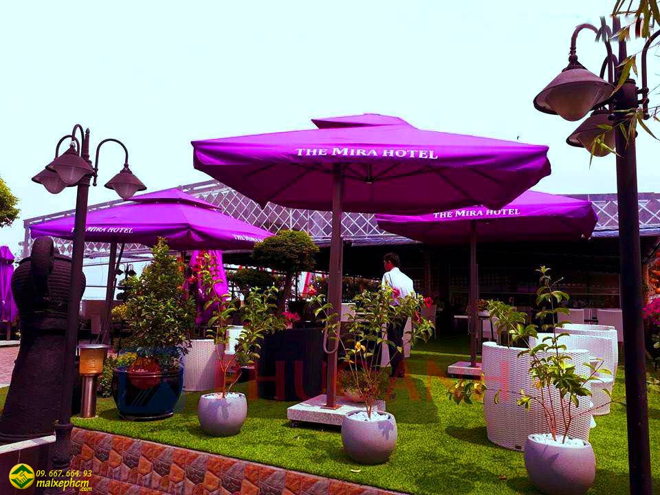 Dù lệch tâm quán cafe MA01