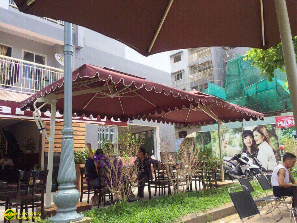 Dù lệch tâm quán cafe quận 6