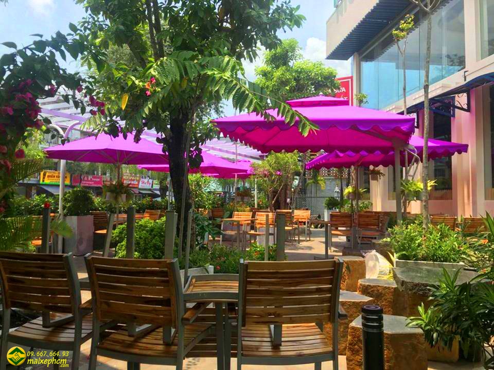 Dù che nắng quán cafe tại Gò Vấp