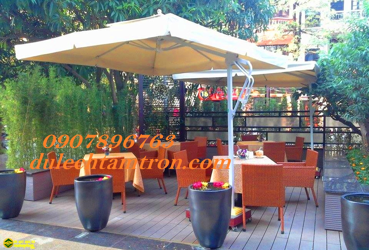 Dù lệch tâm vuông quận 1 MA01