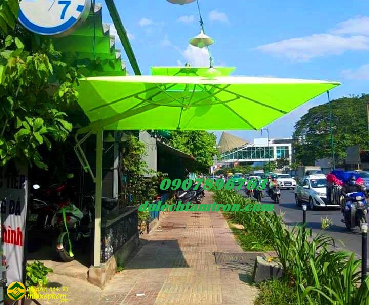 Dù vuông lệch tâm tiện lợi